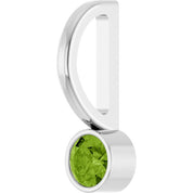 Sterling Silver Natural Peridot Charm/Pendant
