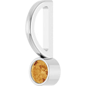 Sterling Silver Natural Citrine Charm/Pendant