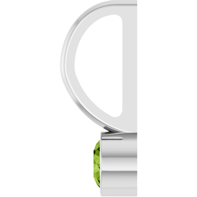 Sterling Silver Natural Peridot Charm/Pendant