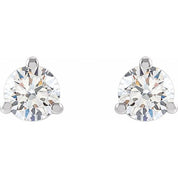 14K White 1/3 CTW Lab-Grown Diamond Stud Earrings