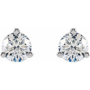14K White 3/4 CTW Lab-Grown Diamond Stud Earrings
