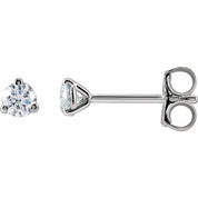 14K White 1/5 CTW Lab-Grown Diamond Stud Earrings
