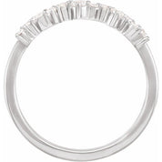 14K Lab-Grown Diamond Scattered Stackable Ring - 1/4 CTW