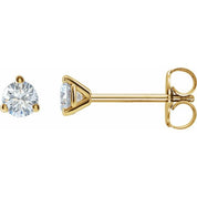 14K Yellow 3/4 CTW Lab-Grown Diamond Stud Earrings