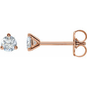14K Rose 1/5 CTW Lab-Grown Diamond Stud Earrings