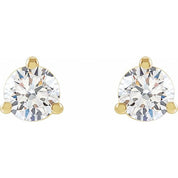 14K Yellow 1/6 CTW Lab-Grown Diamond Stud Earrings