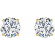 14K Yellow 2 CTW Lab-Grown Diamond Stud Earrings