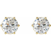 14K Yellow 2 CTW Lab-Grown Diamond Earrings