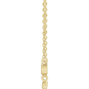 14K .015 CT Natural Diamond Mama 18" Necklace