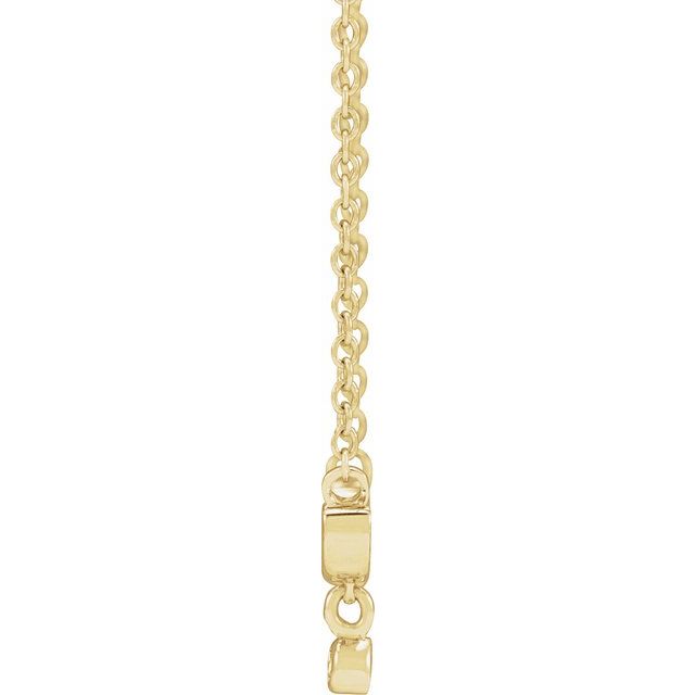 14K .015 CT Natural Diamond Mama 18" Necklace