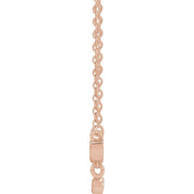 14K .015 CT Natural Diamond Mama 18" Necklace