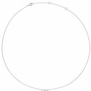 14K 1/4 CT Lab-Grown Diamond Necklace 16-18"
