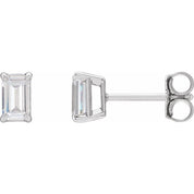 14K White 3/4 CTW Lab-Grown Diamond Earrings