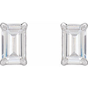 14K White 3/4 CTW Lab-Grown Diamond Earrings