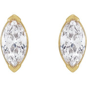 14K Yellow 1/3 CTW Lab-Grown Diamond Stud Earrings