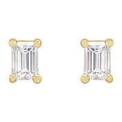 14K Yellow 1/6 CTW Lab-Grown Diamond Stud Earrings