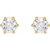 14K Yellow 3/4 CTW Natural Diamond Stud Earrings
