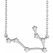 14K 1/6 CTW Natural Diamond Gemini 16-18" Necklace