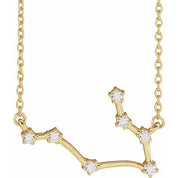 14K 1/6 CTW Natural Diamond Gemini 16-18" Necklace