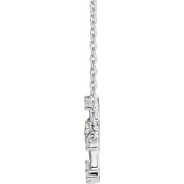 14K 1/6 CTW Natural Diamond Gemini 16-18" Necklace