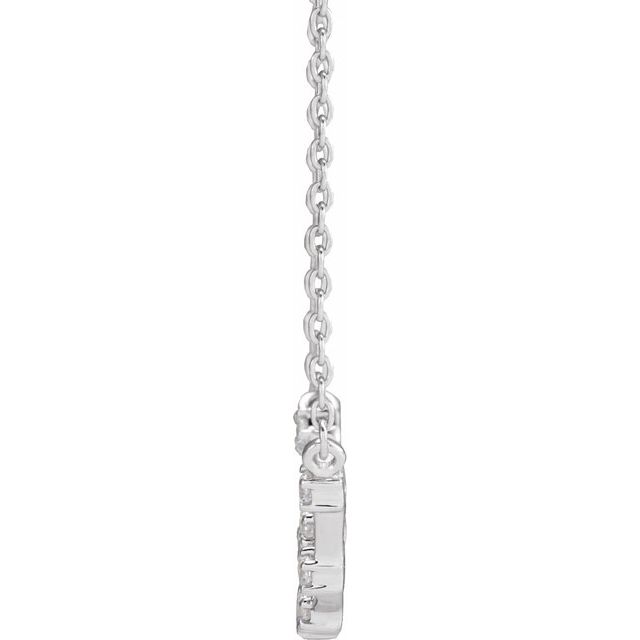 14K 1/6 CTW Natural Diamond Capricorn Necklace 16-18"