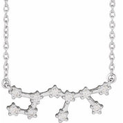 14K 1/5 CTW Natural Diamond Sagittarius Necklace 16-18"