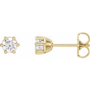 14K Yellow 1/2 CTW Natural Diamond Stud Earrings