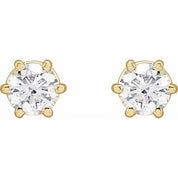 14K Yellow 1/2 CTW Natural Diamond Stud Earrings