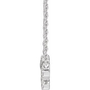 14K 1/6 CTW Natural Diamond Leo Necklace 16-18"