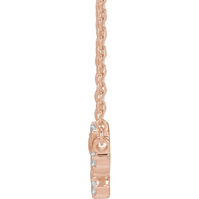 14K 1/6 CTW Natural Diamond Leo Necklace 16-18"