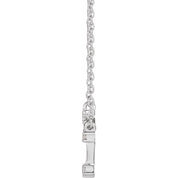 14K .08 CTW Natural Diamond Aries Necklace 16-18"