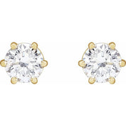 14K Yellow 1 CTW Lab-Grown Diamond Earrings