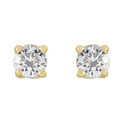 14K Yellow 1/5 CTW Lab-Grown Diamond Stud Earrings
