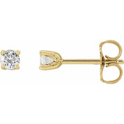 14K Yellow 1/5 CTW Lab-Grown Diamond Stud Earrings