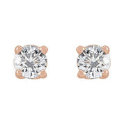 14K Rose 1/5 CTW Lab-Grown Diamond Stud Earrings