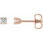 14K Rose 1/5 CTW Lab-Grown Diamond Stud Earrings