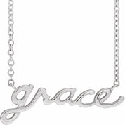 14k Gold Personalized Name Necklace on 18" Chain