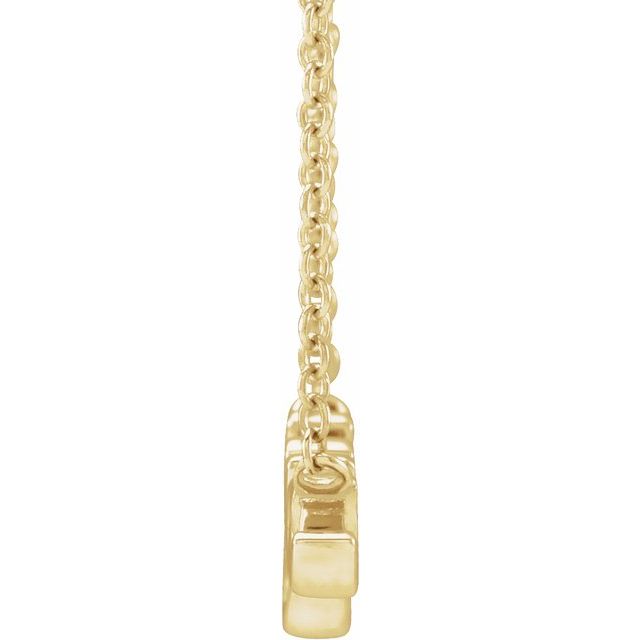 14k Gold Personalized Name Necklace on 18" Chain