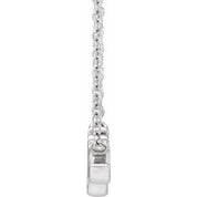 14k Gold Personalized Name Necklace on 18" Chain