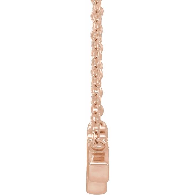 14k Gold Personalized Name Necklace on 18" Chain