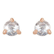 14K Rose 1/5 CTW Rose-Cut Natural Diamond Stud Earrings