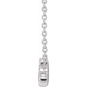 14K White Sister 18" Necklace