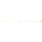 14K Yellow Natural Amethyst 6 1/2-7 1/2" Bracelet