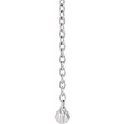 14K White Cultured White Freshwater Pearl Circle 18" Necklace