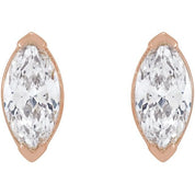 14K Rose 1/2 CTW Lab-Grown Diamond Stud Earrings
