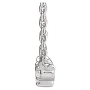Platinum .07 CTW Scattered Rose-Cut Natural Diamond 18" Necklace
