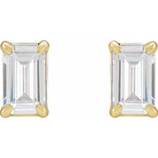 14K Yellow 3/4 CTW Lab-Grown Diamond Earrings
