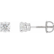 14K White 1 1/2 CTW Natural Diamond Stud Earrings