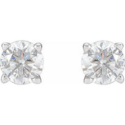 14K White 1 1/2 CTW Natural Diamond Stud Earrings