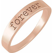 14K Rose Forever Stackable Ring